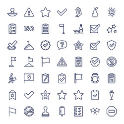 49 mark icons vector