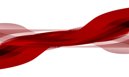 Abstract red wave curve background design backdrop vector