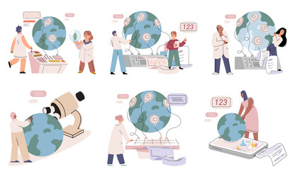 lab test testing different scenarios allows vector image
