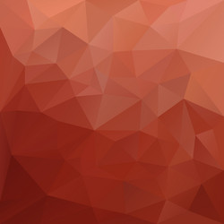 Brick red polygonal triangular pattern background vector