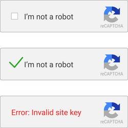 Captcha Checkbox vector image