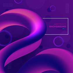 Geometric abstract background with colorful fluid vector