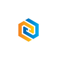 Modern Geometric Logo vector image