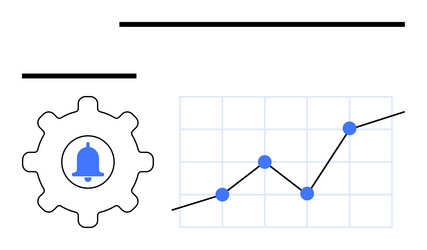 notifications and progress tracking in workflow vector image