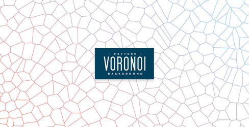 voronoi pattern lines grid mesh background vector image