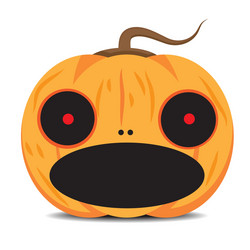 orange halloween pumpkin vector