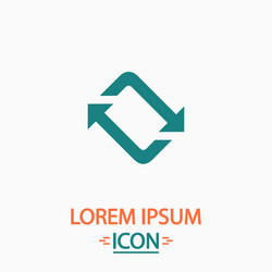 refresh computer symbol vector image