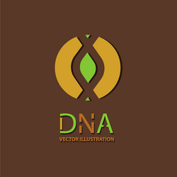 Science Template Wallpaper Or Banner With A Dna Vector Image