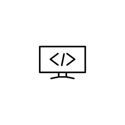 Code programer icon vector