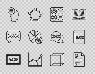 set line calculation infinity square root sigma Vector Image