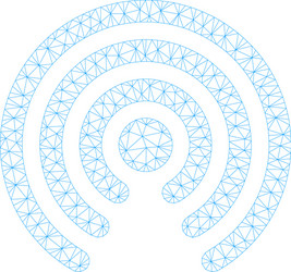 airdrop source polygonal frame mesh vector image