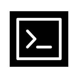 coding icon vector image