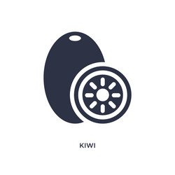 kiwi icon on white background simple element from vector image