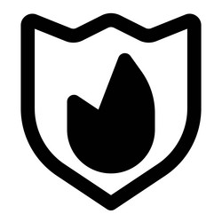 firewall used to secure network vector image