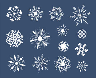 Snowflakes set vector