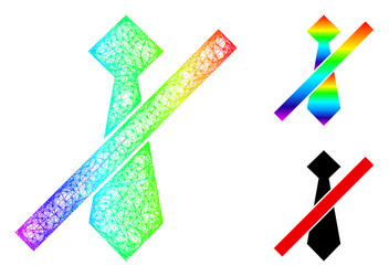spectrum net mesh gradient no man tie icon vector image