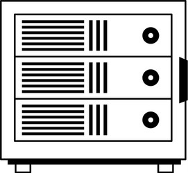 data server files icon image vector image