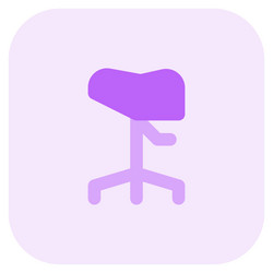 saddle chair provides customizable seat height vector