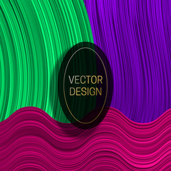elliptic frame on colorful dynamic background vector image