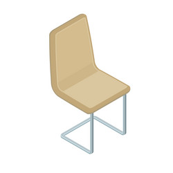 Office modern chair isometric element vector