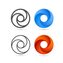 Abstract Loop Templates vector image
