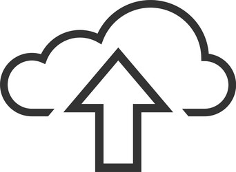 Upload cloud graphic icon design template vector