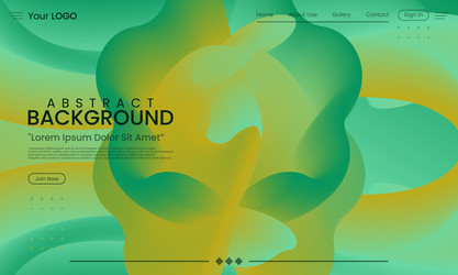 website landing page fluid background image vector image