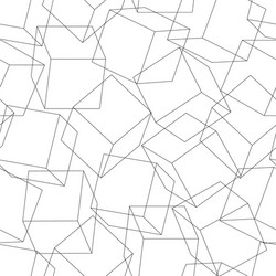 Wireframe 3D Block Pattern vector image