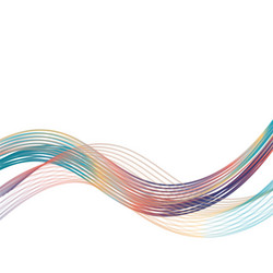abstract colorful background with horizontal wave vector image