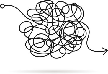 Complex Maze Path vector image