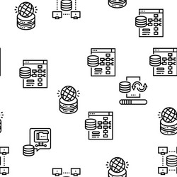 digital processing seamless pattern vector image