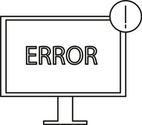 error 404 - file not found web icon vector image