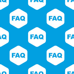 Faq hexagon pattern vector