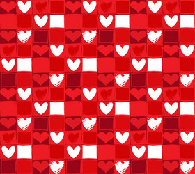 Heart Pattern Background vector image