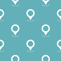 map pointer pattern seamless blue vector image