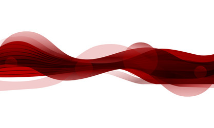 red curve wave art graphic design background vector image
