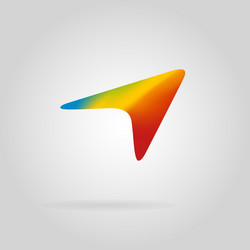 cursor color with shadow vector image