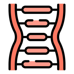 dna structure connecting lines forming double vector image