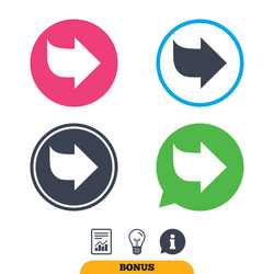 arrow sign icon next button navigation symbol vector