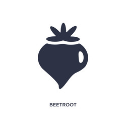 Beetroot icon on white background simple element vector