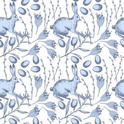 easter seamless pattern repeating background vector image