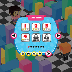 game ui menu application mobile app vector image