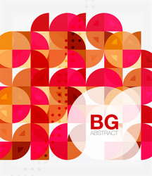 minimalistic circle composition background vector image