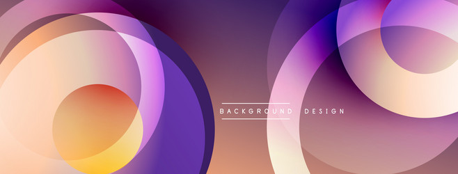 abstract circles overlap creating vibrant vector image