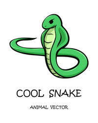 Cartoon a snake vector