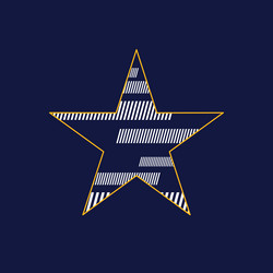 design element with dynamic lines in flat vector image