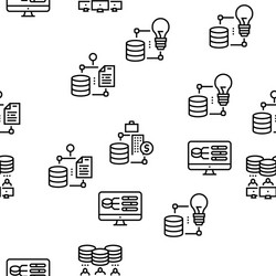 digital processing seamless pattern vector image