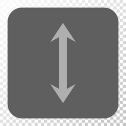 Vertical flip rounded square button vector