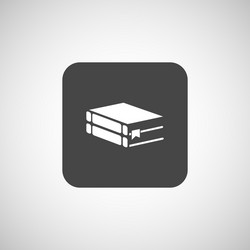 web button flat design with shadow vector image