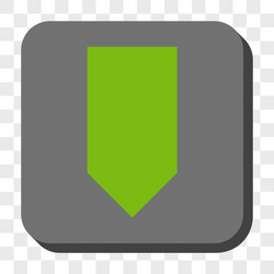 Direction down rounded square button vector